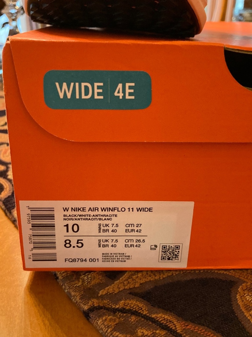 NWT NIKE AIR Sneakers Winflo Women Size 10 Men Size 8.5 Wide - Picture 3 of 8